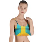 Colorful Rainbow Pattern Digital Art Abstract Minimalist Minimalism Layered Top Bikini Top 
