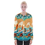 Waves Ocean Sea Abstract Whimsical Abstract Art Pattern Abstract Pattern Nature Water Seascape Womens Long Sleeve Shirt