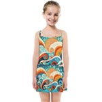 Waves Ocean Sea Abstract Whimsical Abstract Art Pattern Abstract Pattern Nature Water Seascape Kids  Summer Sun Dress