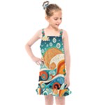 Waves Ocean Sea Abstract Whimsical Abstract Art Pattern Abstract Pattern Nature Water Seascape Kids  Overall Dress