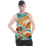 Waves Ocean Sea Abstract Whimsical Abstract Art Pattern Abstract Pattern Nature Water Seascape Men s Sleeveless Hoodie