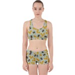 Bees Pattern Honey Bee Bug Honeycomb Honey Beehive Work It Out Gym Set