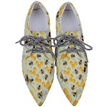 Bees Pattern Honey Bee Bug Honeycomb Honey Beehive Pointed Oxford Shoes