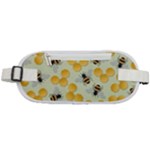 Bees Pattern Honey Bee Bug Honeycomb Honey Beehive Rounded Waist Pouch