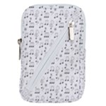 Music Notes Background Wallpaper Belt Pouch Bag (Small)