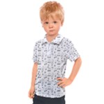 Music Notes Background Wallpaper Kids  Polo T-Shirt
