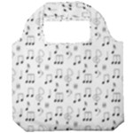 Music Notes Background Wallpaper Foldable Grocery Recycle Bag