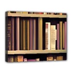 Books Bookshelves Office Fantasy Background Artwork Book Cover Apothecary Book Nook Literature Libra Canvas 14  x 11  (Stretched)