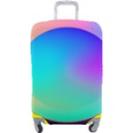 Circle Colorful Rainbow Spectrum Button Gradient Luggage Cover (Large)