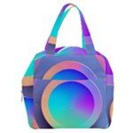 Circle Colorful Rainbow Spectrum Button Gradient Boxy Hand Bag