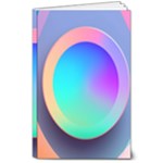 Circle Colorful Rainbow Spectrum Button Gradient 8  x 10  Softcover Notebook