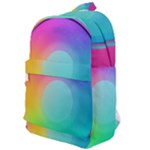 Circle Colorful Rainbow Spectrum Button Gradient Psychedelic Art Classic Backpack