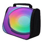 Circle Colorful Rainbow Spectrum Button Gradient Psychedelic Art Full Print Travel Pouch (Small)
