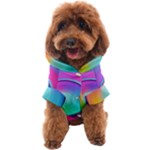 Circle Colorful Rainbow Spectrum Button Gradient Psychedelic Art Dog Coat