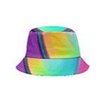 Circle Colorful Rainbow Spectrum Button Gradient Psychedelic Art Bucket Hat (Kids)