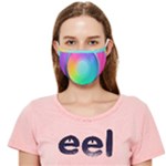 Circle Colorful Rainbow Spectrum Button Gradient Psychedelic Art Cloth Face Mask (Adult)