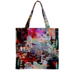 Digital Computer Technology Office Information Modern Media Web Connection Art Creatively Colorful C Zipper Grocery Tote Bag
