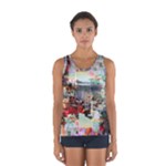 Digital Computer Technology Office Information Modern Media Web Connection Art Creatively Colorful C Sport Tank Top 