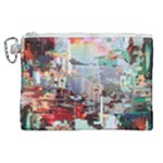Digital Computer Technology Office Information Modern Media Web Connection Art Creatively Colorful C Canvas Cosmetic Bag (XL)