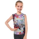 Digital Computer Technology Office Information Modern Media Web Connection Art Creatively Colorful C Kids  Mesh Tank Top