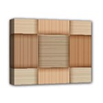 Wooden Wickerwork Texture Square Pattern Deluxe Canvas 14  x 11  (Stretched)
