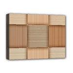 Wooden Wickerwork Texture Square Pattern Deluxe Canvas 16  x 12  (Stretched) 