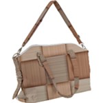 Wooden Wickerwork Texture Square Pattern Canvas Crossbody Bag