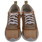 Wooden Wickerwork Texture Square Pattern Mens Athletic Shoes