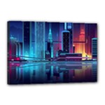 Digital Art Artwork Illustration Vector Buiding City Canvas 18  x 12  (Stretched)