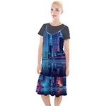 Digital Art Artwork Illustration Vector Buiding City Camis Fishtail Dress