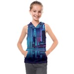 Digital Art Artwork Illustration Vector Buiding City Kids  Sleeveless Hoodie