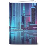 Digital Art Artwork Illustration Vector Buiding City 8  x 10  Hardcover Notebook