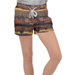 Old Port Of Maasslui Netherlands Women s Velour Lounge Shorts