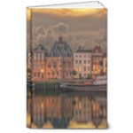 Old Port Of Maasslui Netherlands 8  x 10  Hardcover Notebook