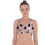 Cat Egyptian Ancient Statue Egypt Culture Animals Cross String Back Sports Bra