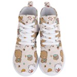 Bear Cartoon Background Pattern Seamless Animal Women s Lightweight High Top Sneakers