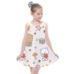 Bear Cartoon Background Pattern Seamless Animal Kids  Summer Dress