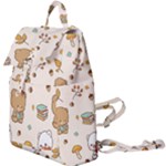 Bear Cartoon Background Pattern Seamless Animal Buckle Everyday Backpack