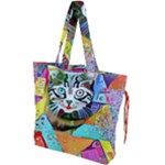 Kitten Cat Pet Animal Adorable Fluffy Cute Kitty Drawstring Tote Bag