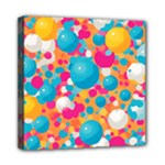 Circles Art Seamless Repeat Bright Colors Colorful Mini Canvas 8  x 8  (Stretched)