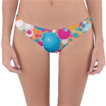Circles Art Seamless Repeat Bright Colors Colorful Reversible Hipster Bikini Bottoms