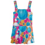 Circles Art Seamless Repeat Bright Colors Colorful Kids  Layered Skirt Swimsuit