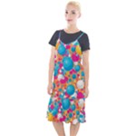 Circles Art Seamless Repeat Bright Colors Colorful Camis Fishtail Dress