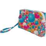 Circles Art Seamless Repeat Bright Colors Colorful Wristlet Pouch Bag (Small)