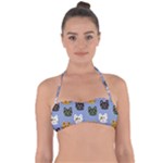 Cat Cat Background Animals Little Cat Pets Kittens Tie Back Bikini Top