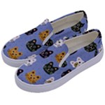 Cat Cat Background Animals Little Cat Pets Kittens Kids  Canvas Slip Ons