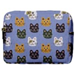 Cat Cat Background Animals Little Cat Pets Kittens Make Up Pouch (Large)