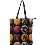 Chocolate Candy Candy Box Gift Cashier Decoration Chocolatier Art Handmade Food Cooking Double Zip Up Tote Bag