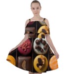 Chocolate Candy Candy Box Gift Cashier Decoration Chocolatier Art Handmade Food Cooking Cut Out Shoulders Chiffon Dress