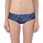 Blue Paisley Texture, Blue Paisley Ornament Classic Bikini Bottoms